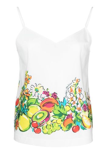 Boutique Moschino Top a fiori - Bianco