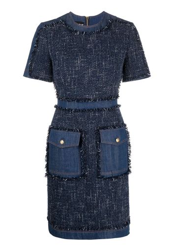 Boutique Moschino Abito denim a maniche corte - Blu