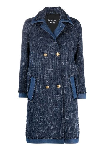 Boutique Moschino Cappotto doppiopetto - Blu