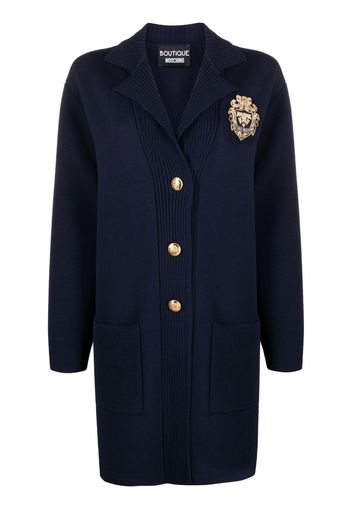 Boutique Moschino Cappotto Equestrian - Blu