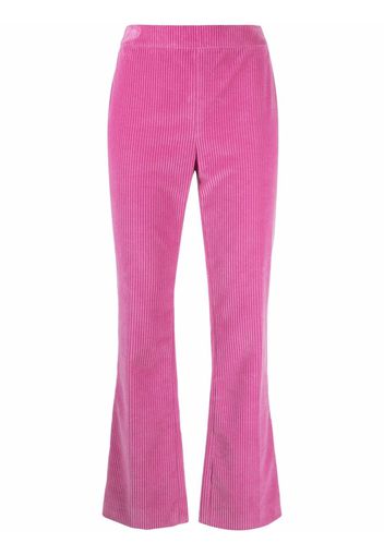 Boutique Moschino Pantaloni svasati a coste - Rosa