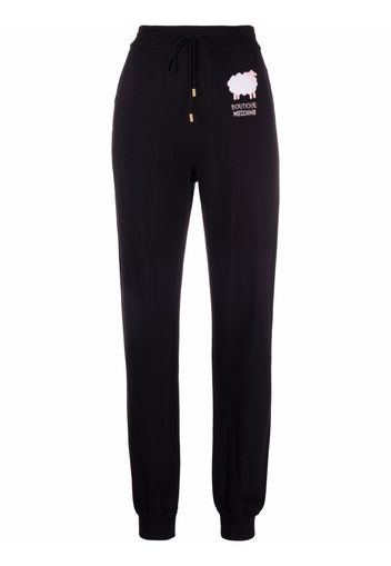 Boutique Moschino Joggers con stampa - Nero