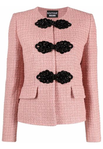 Boutique Moschino Giacca con ricamo Mat - Rosa