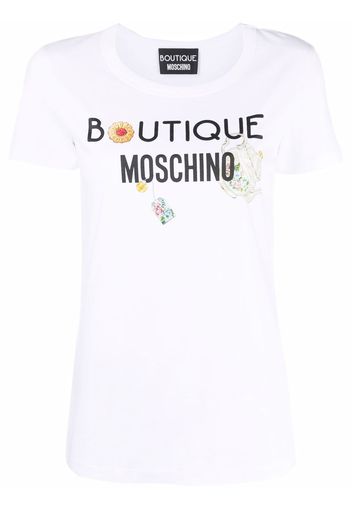 Boutique Moschino T-shirt con stampa - Bianco