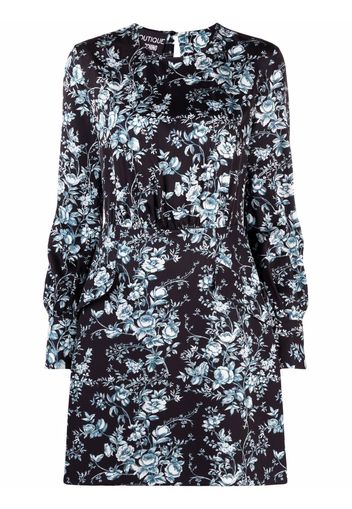 Boutique Moschino floral-print fitted dress - Nero