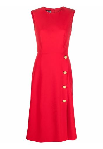 Boutique Moschino side-button detail dress - Rosso