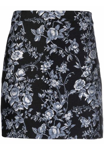 Boutique Moschino fantasy-print jacquard skirt - Nero