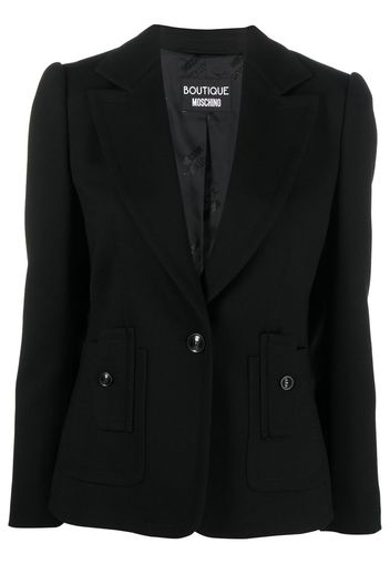 Boutique Moschino single-breasted tailored blazer - Nero