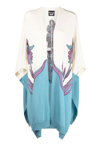 Boutique Moschino Cardigan con ricamo - Blu