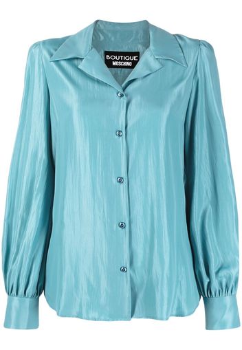 Boutique Moschino long-sleeved buttoned shirt - Blu