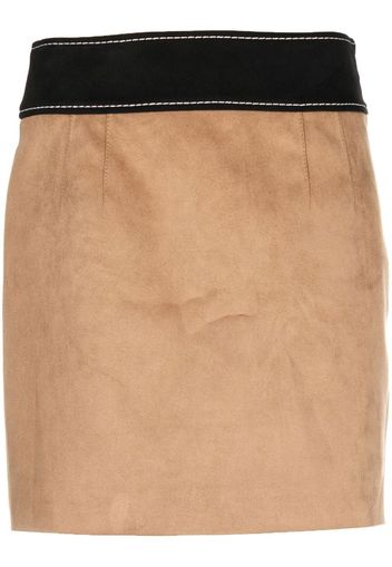 Boutique Moschino stitched mini skirt - Toni neutri