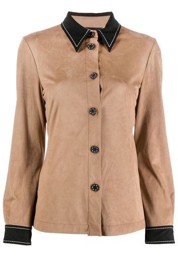 Boutique Moschino pointed-collar shirt - Marrone