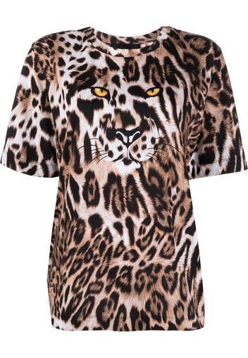 Boutique Moschino leopard-print T-shirt - Toni neutri