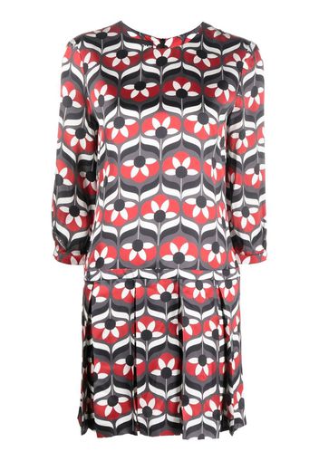 Boutique Moschino all-over graphic-print mini dress - Nero