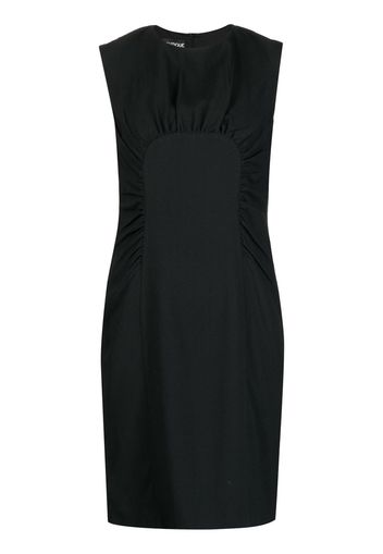 Boutique Moschino ruched-detail sleeveless dress - Nero