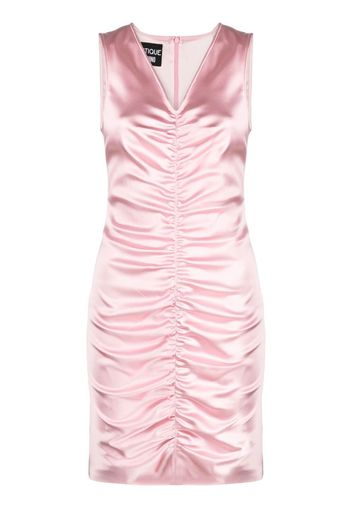 Boutique Moschino ruched V-neck mini dress - Rosa