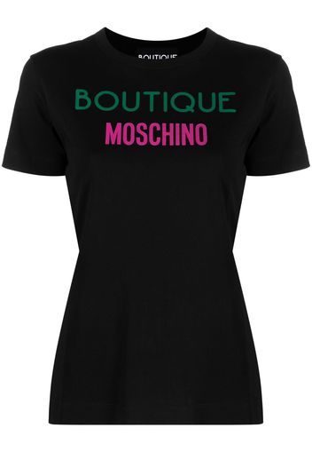 Boutique Moschino logo-print short-sleeve T-shirt - Nero