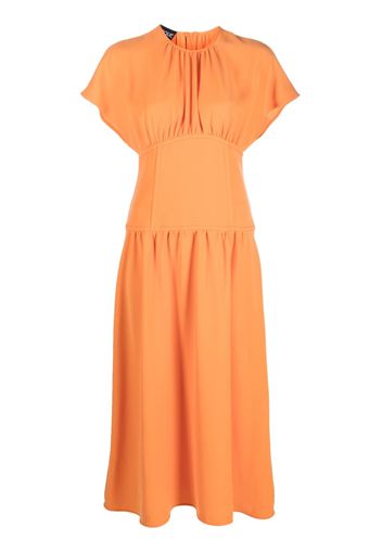 Boutique Moschino flared mid-length dress - Arancione