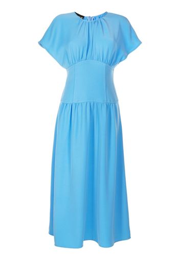 Boutique Moschino corset-detail midi dress - Blu