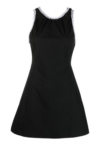 Boutique Moschino open-back flared minidress - Nero