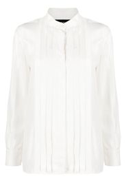 Boutique Moschino Camicia con pettorina plissettata - Bianco