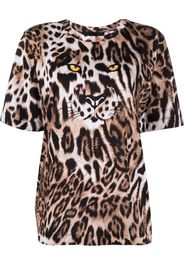 Boutique Moschino leopard-print T-shirt - Toni neutri