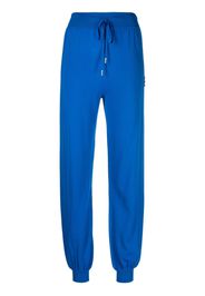 Boutique Moschino high-waisted track-pants - Blu