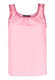 Boutique Moschino embellished-trim tank top - Rosa