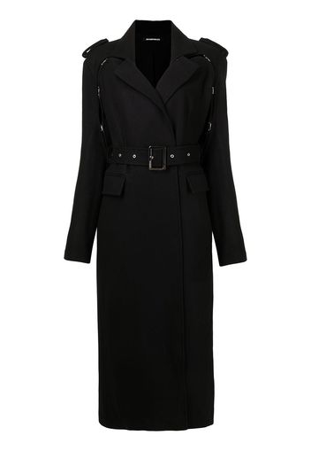 Boyarovskaya Trench lungo con cintura - Nero