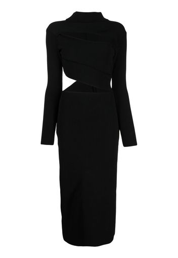 Boyarovskaya cut-out knit midi dress - Nero