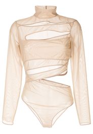 Boyarovskaya Body con dettaglio cut-out - Marrone