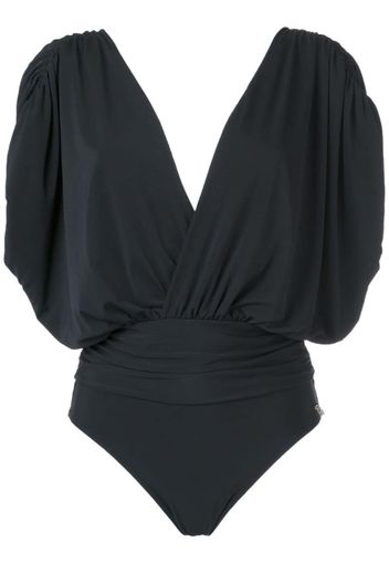 deep V neck swimsuit