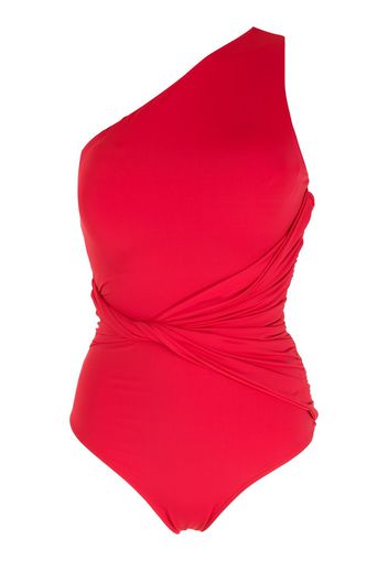 Brigitte Costume intero monospalla - Rosso