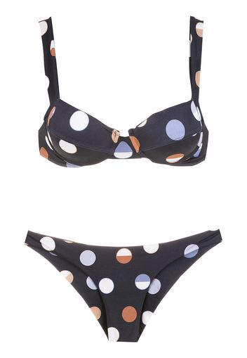 Brigitte Bikini a pois - Blu