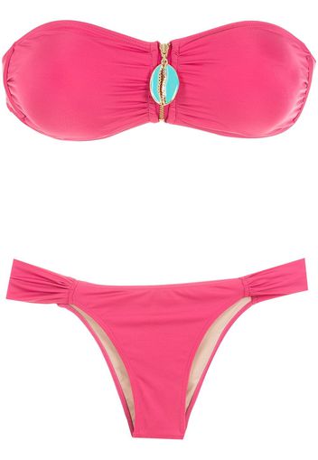 Brigitte Set bikini a fascia Melissa - Rosa