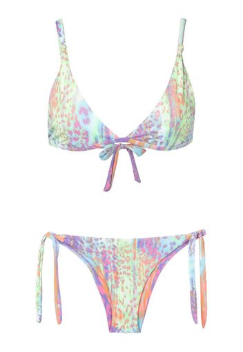 Brigitte Set bikini a con stampa Val - Multicolore