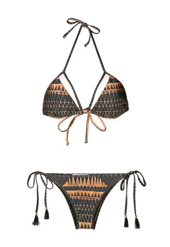 Brigitte Set bikini con stampa - Multicolore