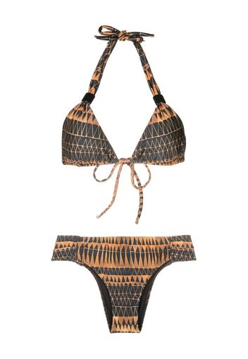 Brigitte Set bikini con stampa grafica - Multicolore