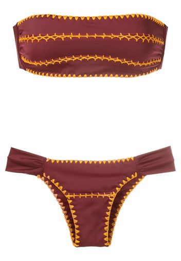 Brigitte Bikini a fascia - Rosso