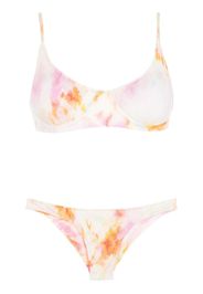 Brigitte Set bikini con fantasia tie-dye - Multicolore