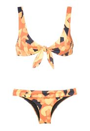 Brigitte Set bikini Ray con stampa astratta - Arancione