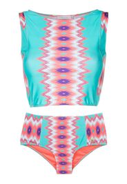 Brigitte Set bikini con stampa - Blu