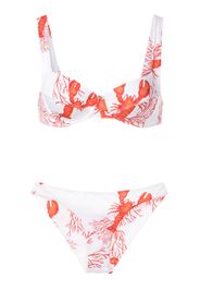 Brigitte Bikini con stampa - Rosso