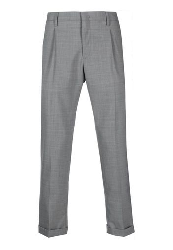 Briglia 1949 turn-up-hem pleated trousers - Grigio