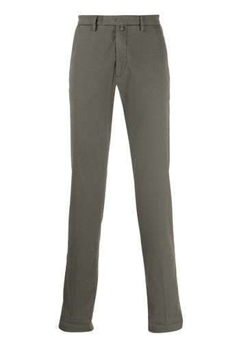 Briglia 1949 slim-cut concealed-fastening chinos - Verde