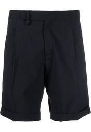 Briglia 1949 pleated-edge virgin wool-blend shorts - Blu