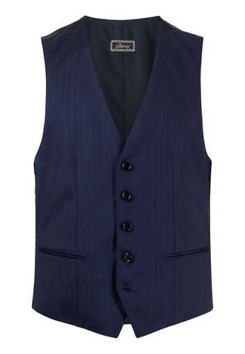 Brioni Gilet a righe - Blu