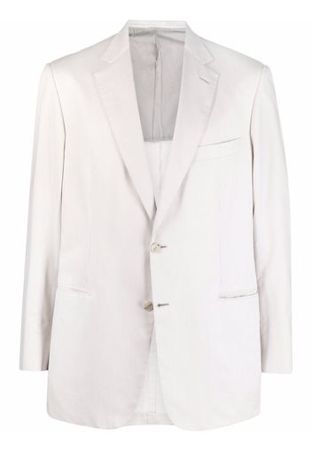 Brioni Blazer monopetto a righe - Bianco