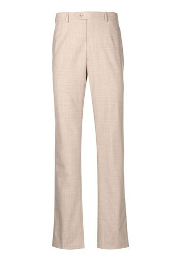 Brioni pantaloni sartoriali con abito - Marrone