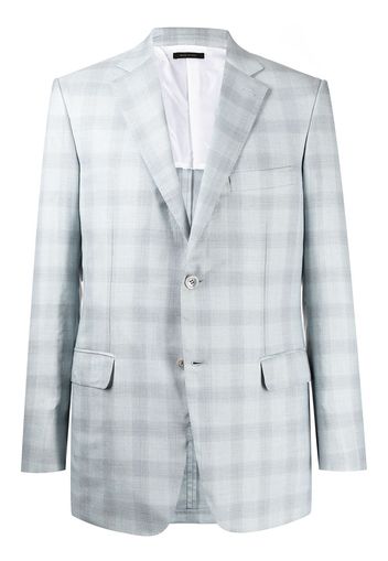 Brioni blazer sartoriale a quadri - Blu